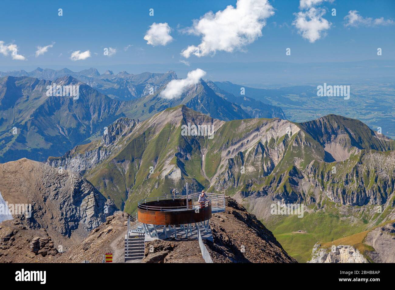 Die majestätischen Berge von Vengen in der Schweiz Stockfoto