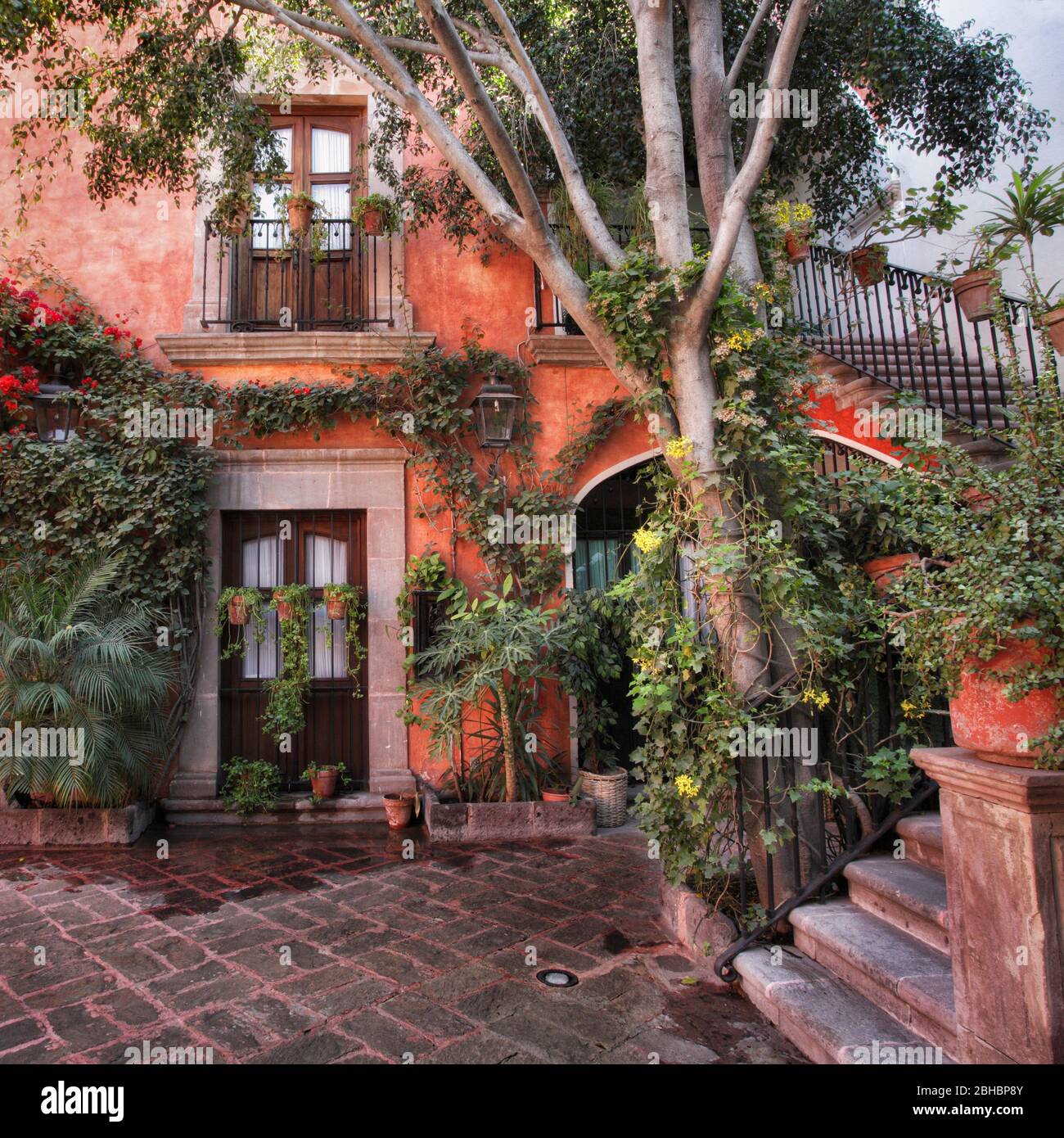 Koloniale Hacienda in Queretaro, Mexiko. Stockfoto