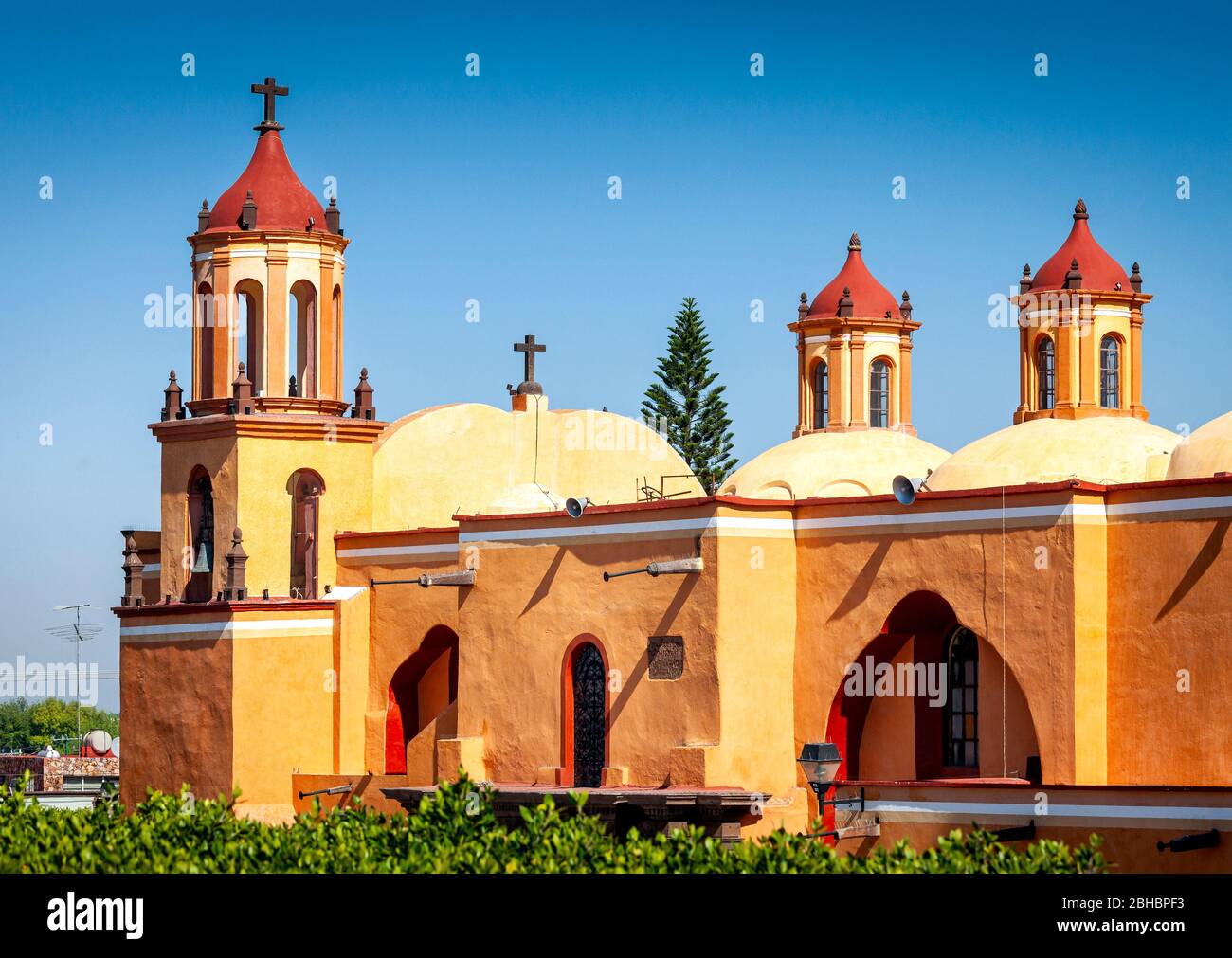 Der Pfarrtempel von San Juan del Rio, Queretaro, Mexiko. Stockfoto