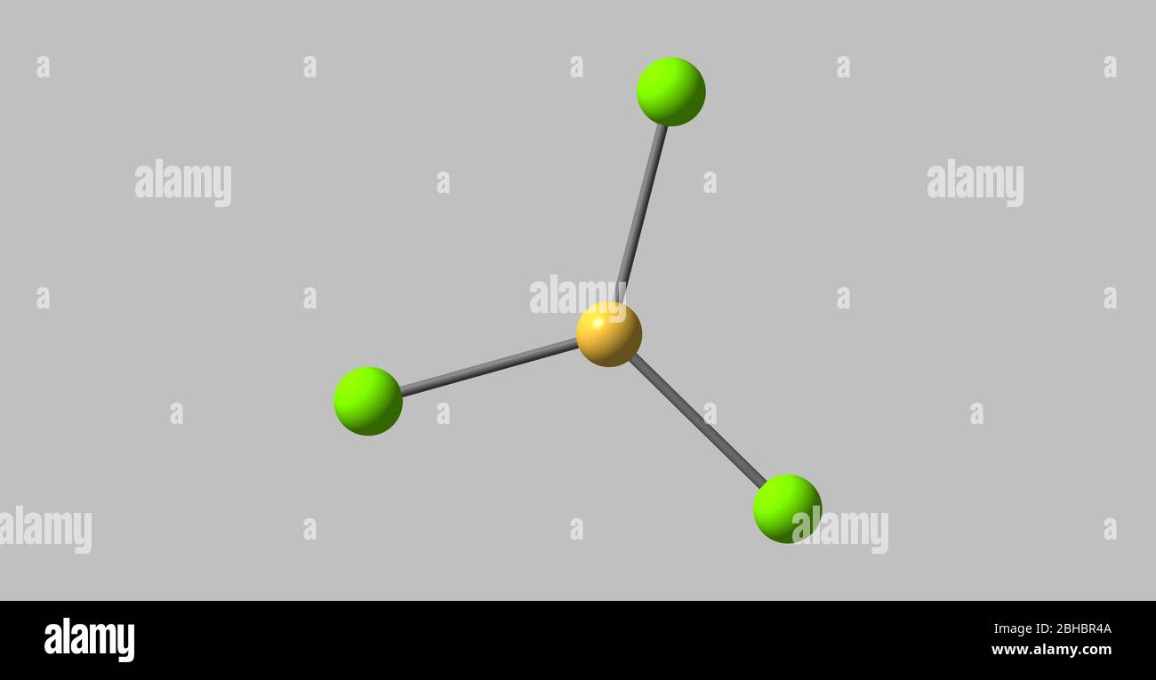 BorTrichlorid ist die Verbindung mit der Formel BCl3