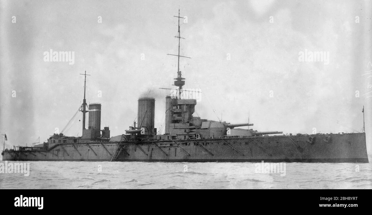 HMS Princess Royal, vor 1916 - HMS Princess Royal war der zweite von zwei Löwenklassen, die vor dem Ersten Weltkrieg für die Royal Navy gebaut wurden. Stockfoto