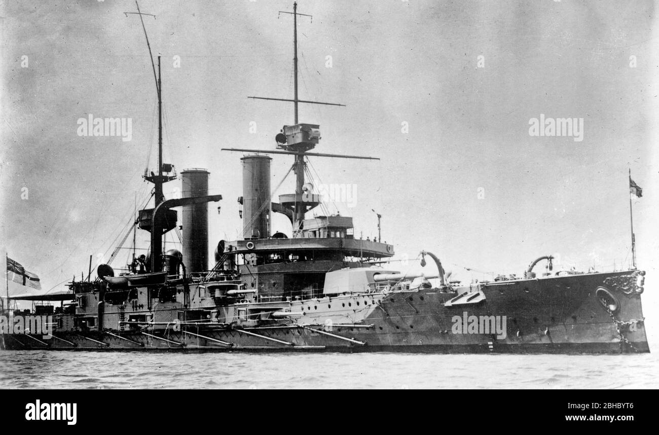 HMS Swiftsure, das Leitschiff ihrer Klasse von vor-Dreadnought Schlachtschiffe, zwischen 1904 und 1917 Stockfoto