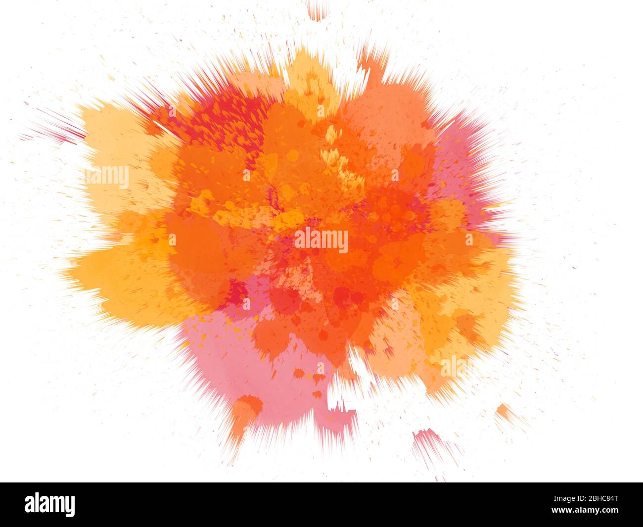 Abstrakt schöne bunte 3D Rendering Aquarell Illustration Malerei Hintergrund. Stockfoto