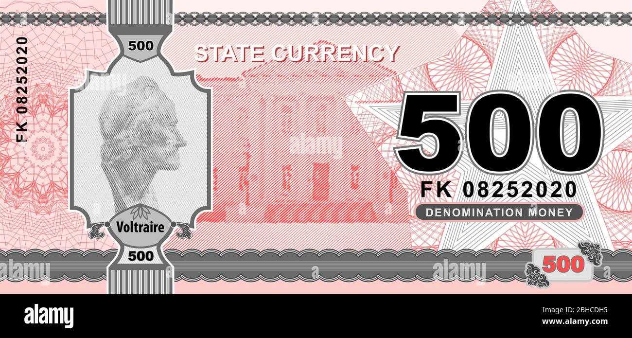 Vektor geld Banknoten Abbildung mit Portrait von Sokrates durch Lisippo. klassischen griechischen. Staatliche Währung. Rückseite von Geldscheinen. Gefälschtes Geld. Fiv Stock Vektor