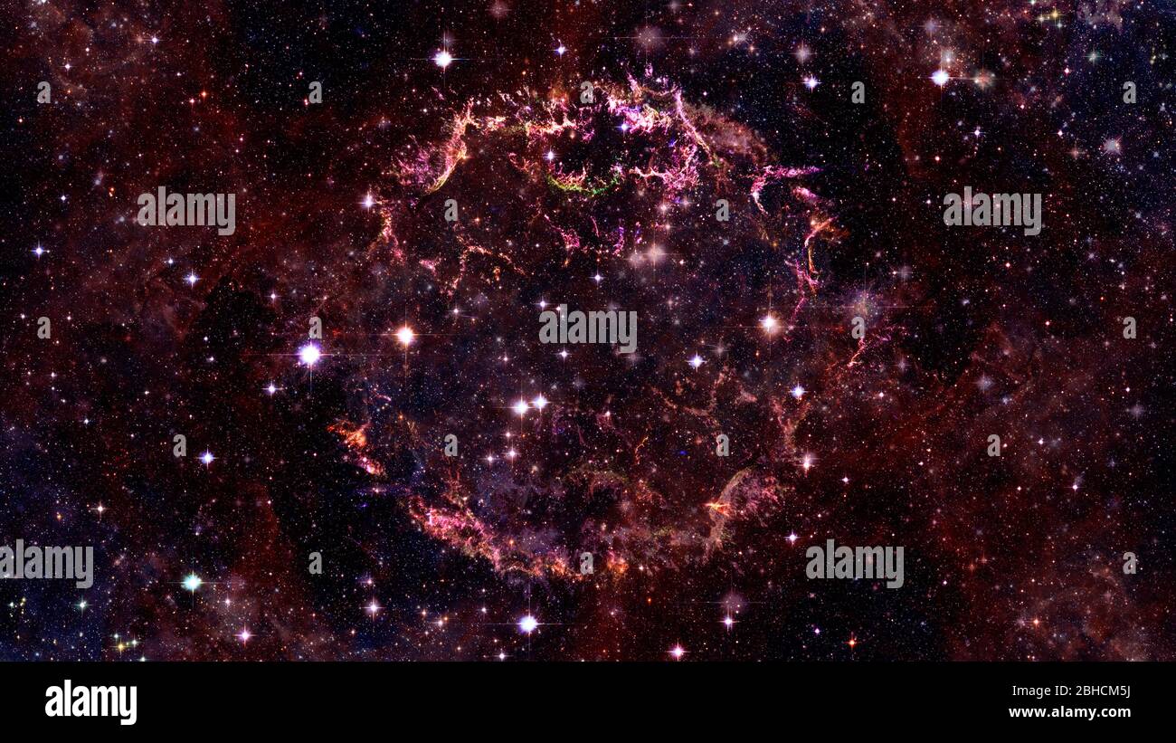 Plejaden in einem dunklen Nachthimmel. Elemente dieses Bildes, das von der NASA eingerichtet wurde. Stockfoto