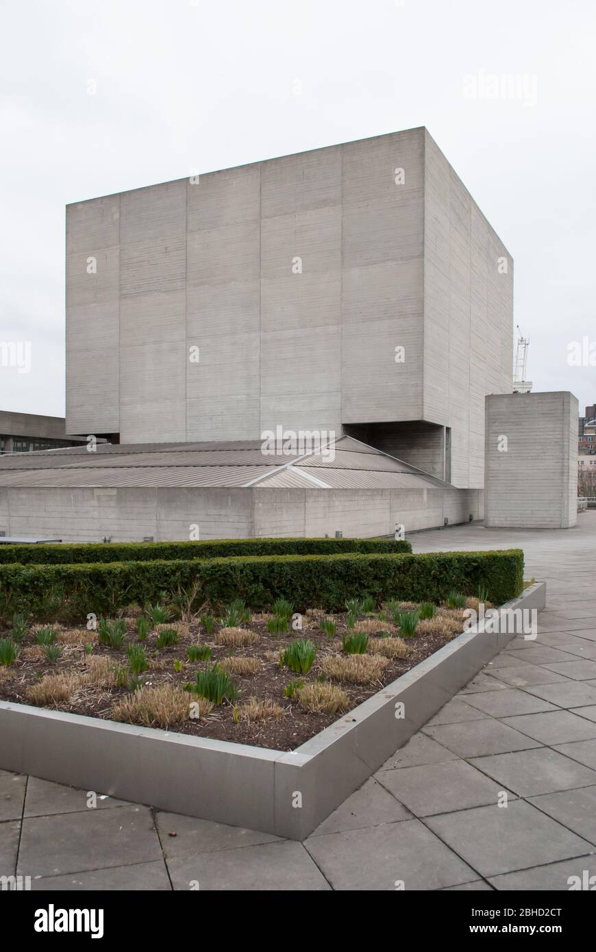 Royal National Theatre Denys Lasdun Stahlbeton South Bank River Thames Building Upper Ground, Bishop's, London SE1 von Sir Denys Lasdun Stockfoto