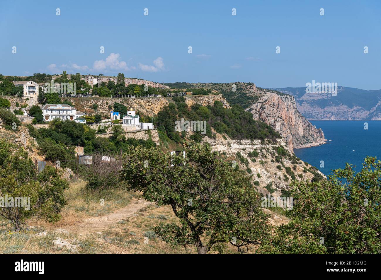Das Kloster des Heiligen Georg in Sewastopol auf Krim Stockfoto