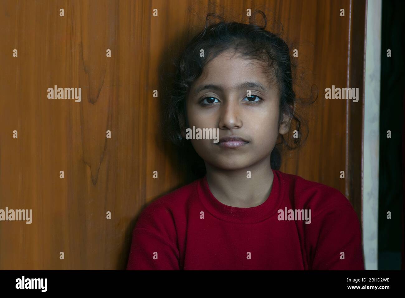 Porträt von indischen Teenager-Mädchen Stockfoto