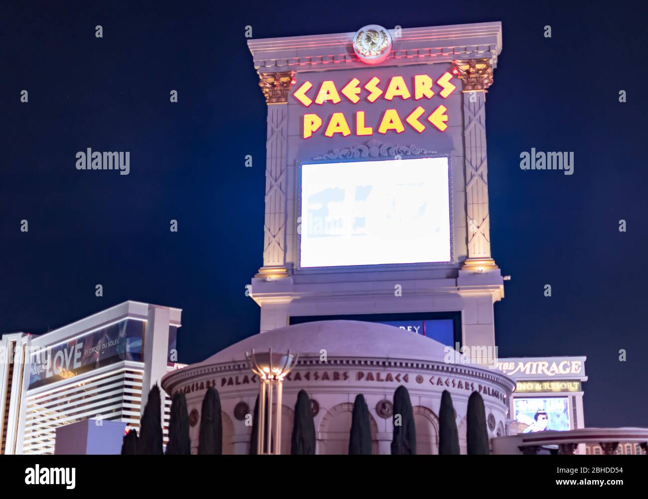 Caesars Palace Hotel, Las Vegas Nevada, USA, 30. März 2020 Stockfoto