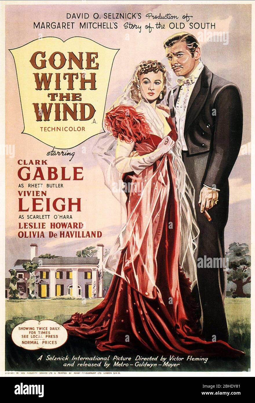 Gone With The Wind Poster Stockfotos Und Bilder Kaufen Alamy