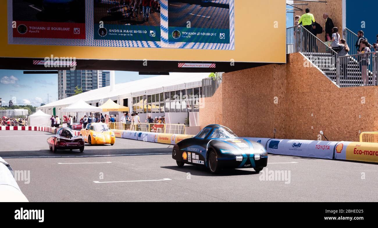 Shell Eco-Marathon im Queen Elizabeth Olympic Park, London, England, Großbritannien Stockfoto