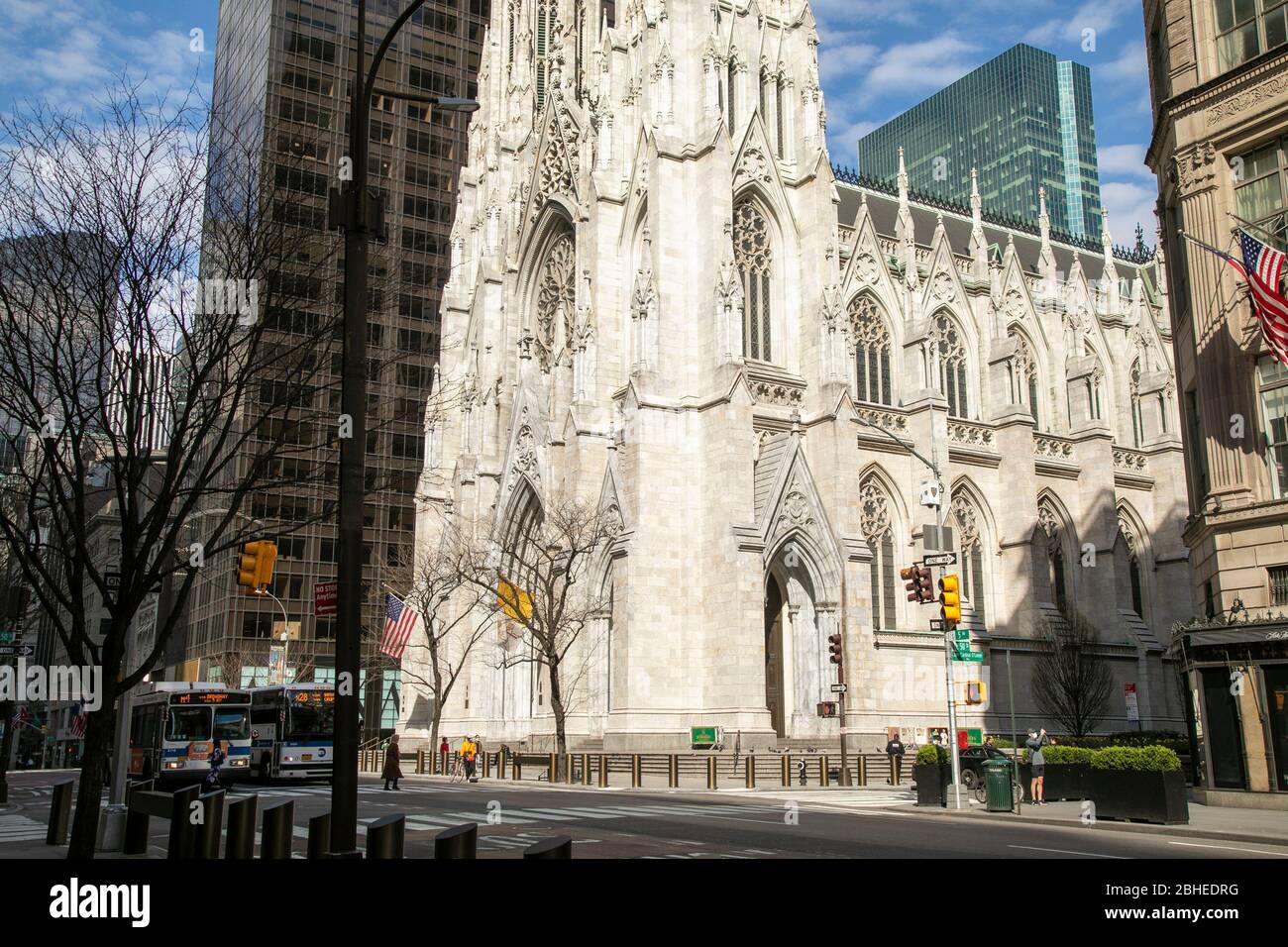 St. Patrick's Cathedral, 5th Avenue, New York City. Stockfoto