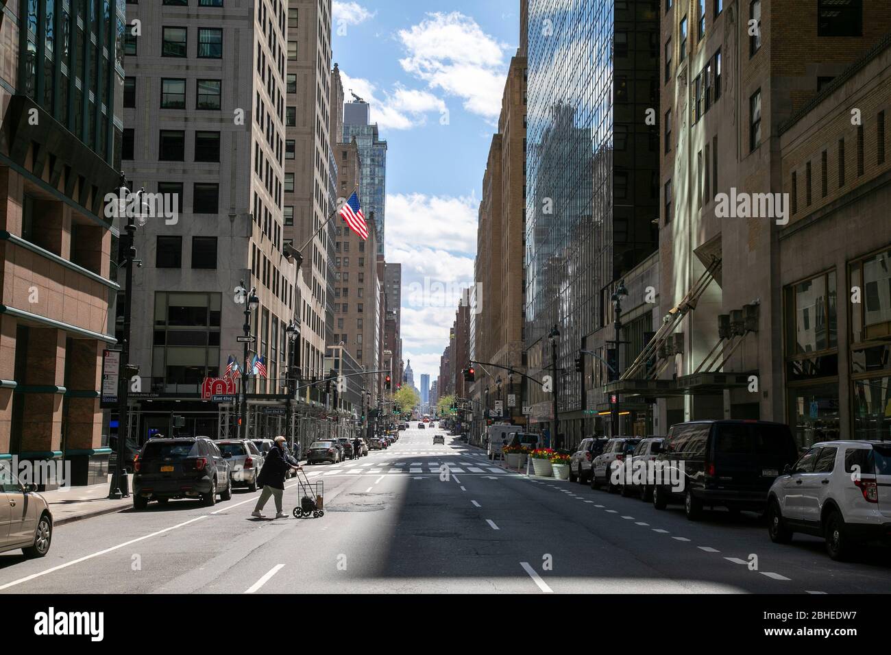 Lexington Avenue in der Nähe des Grand Central Station, New York City. Stockfoto