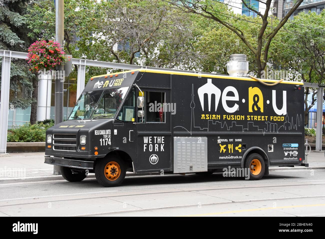 Food Truck in Toronto, Kanada Stockfoto