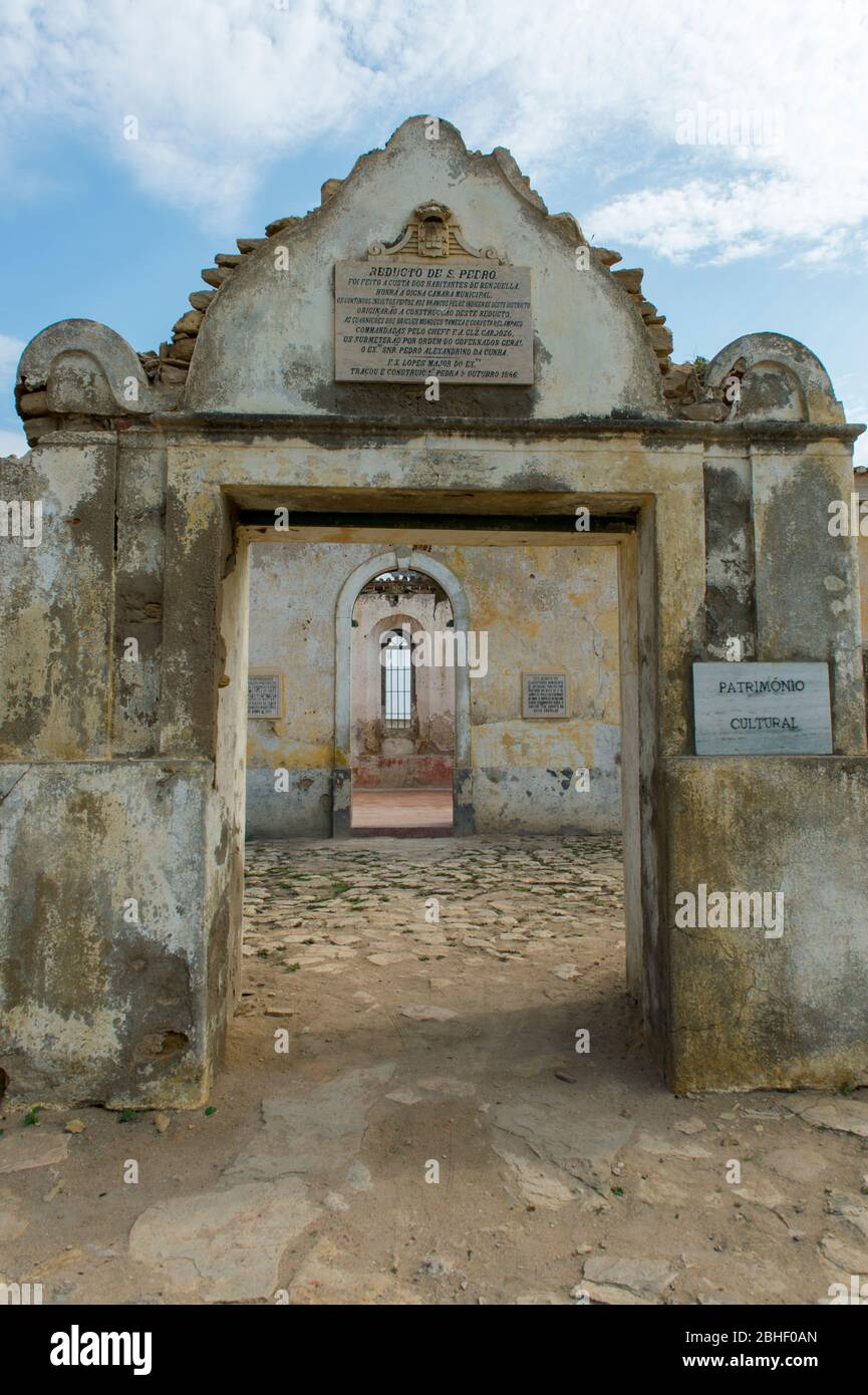 Fort San Pedro in Catumbela Lobito, Angola. Stockfoto