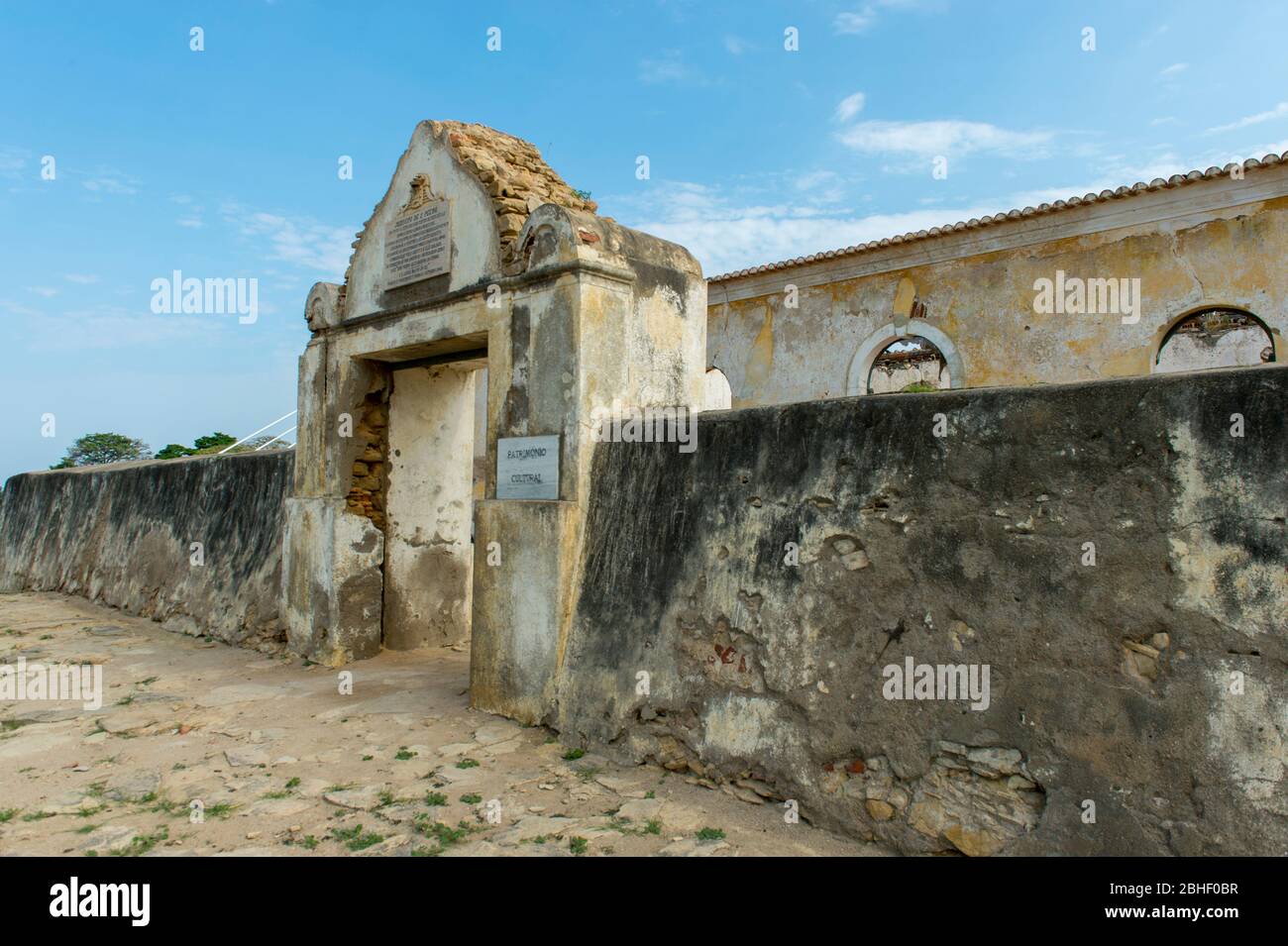 Fort San Pedro in Catumbela Lobito, Angola. Stockfoto