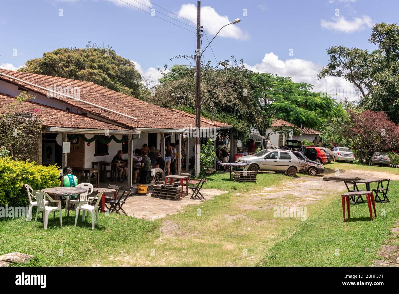 Szenen aus dem neuen Bergbaugebiet in Schwarzgold brasilien Stockfoto