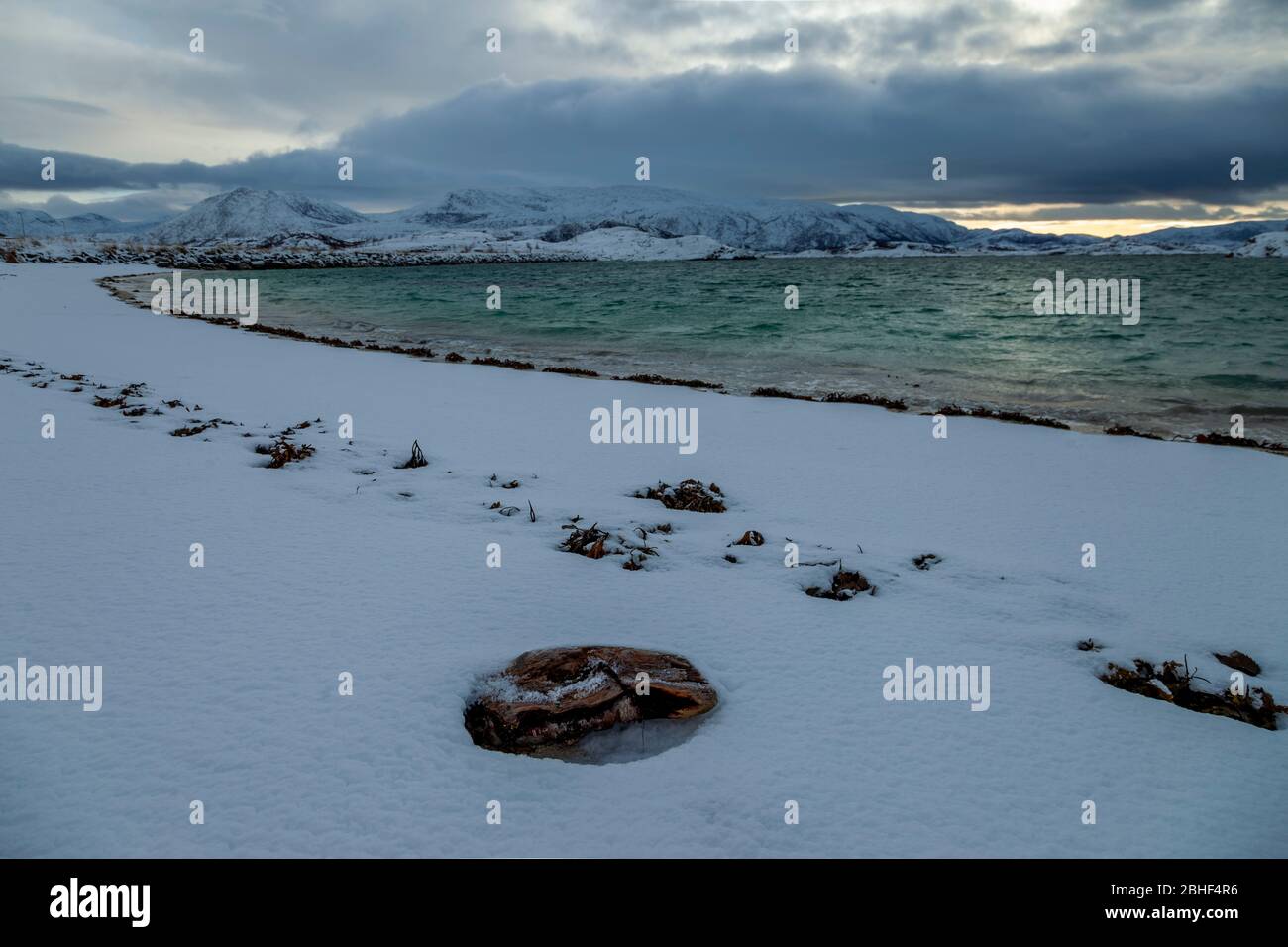 Nordnorwegen, Sommaroy-Insel, oberhalb des Polarkreises. Stockfoto