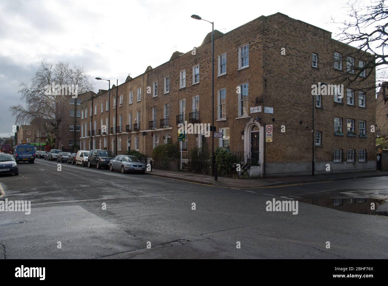 Häuser in London Borough of Hackney, EC2 Stockfoto