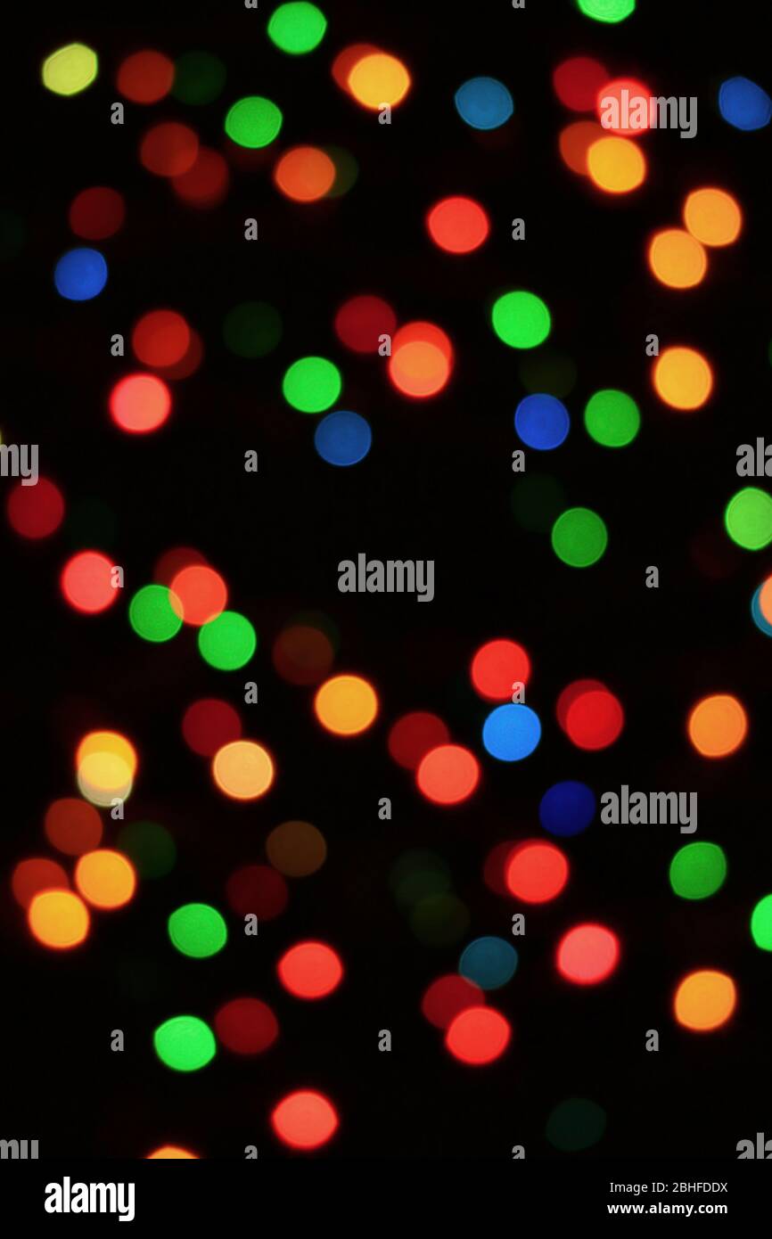 Abstrakte Weihnachten beleuchtete Lichter für Hintergrund oder Tapete Stockfoto