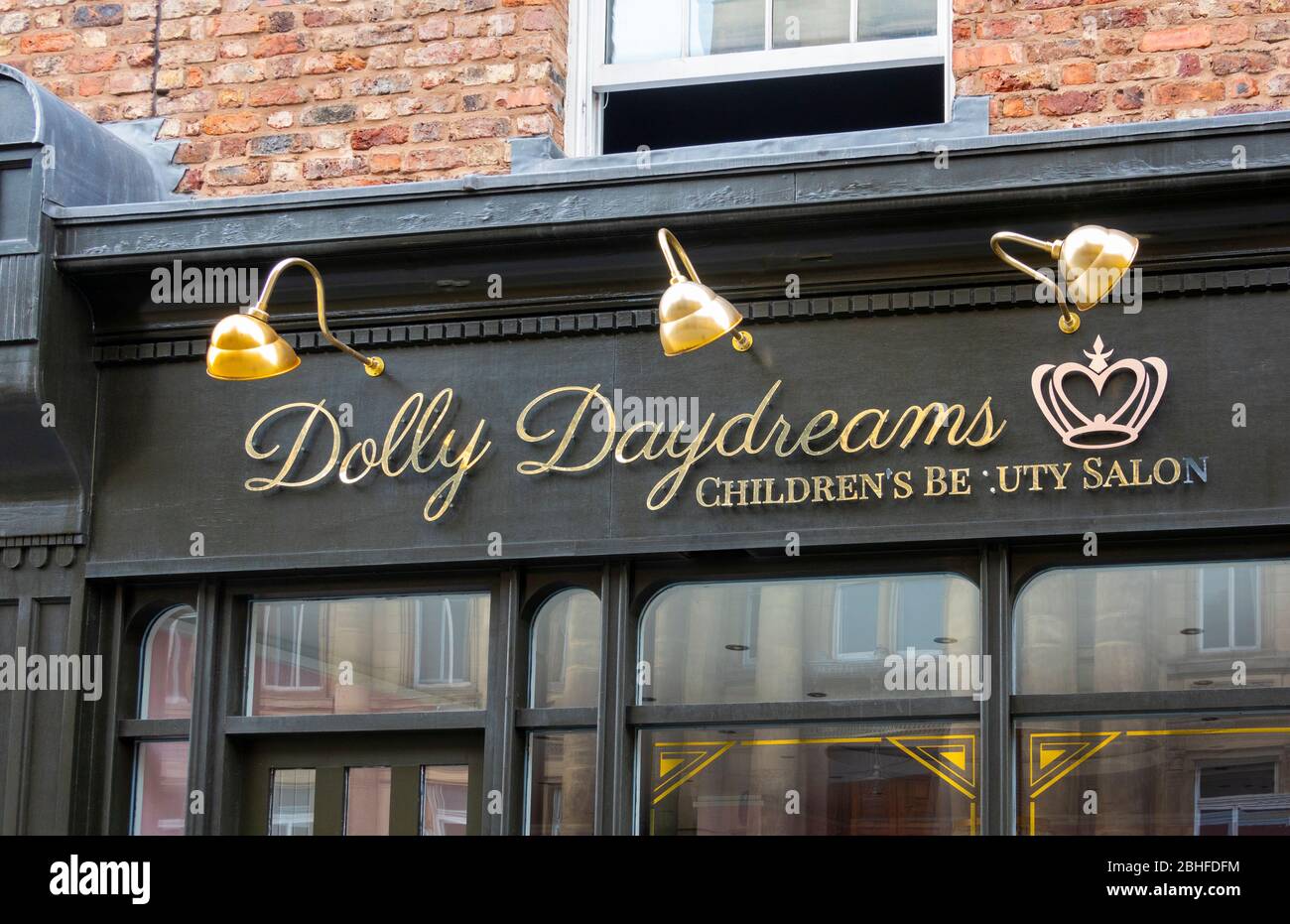 Dolly Daydreams, ein Schönheitssalon für Kinder in Liverpool Stockfoto