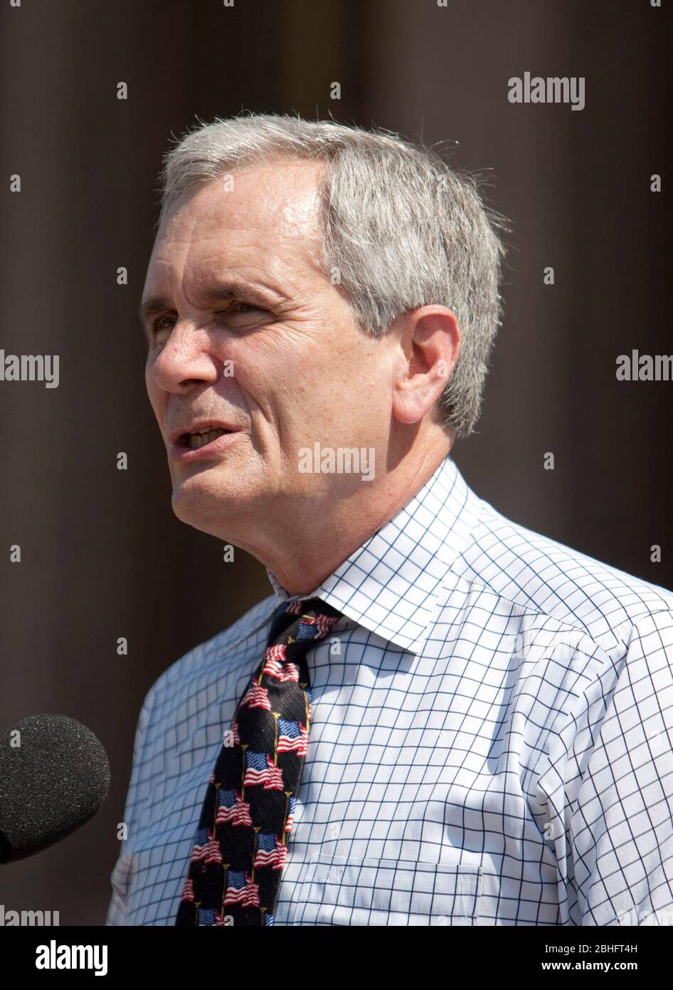 Austin Texas, USA, Juli 7 2012: Texas Congressman Lloyd Doggett, ein Demokrat, der Austin vertritt, spricht auf einer Veranstaltung im Texas Capitol. ©Marjorie Kamys Cotera/Daemmrich Photography Stockfoto