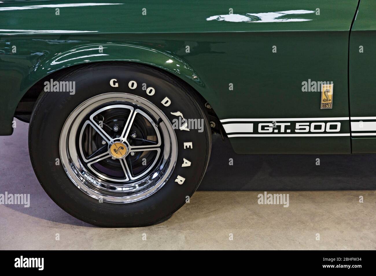 Automobile / American Made 67 GT 500 Shelby Mustang auf einer Automobilausstellung in Melbourne Victoria Australien ausgestellt. Stockfoto