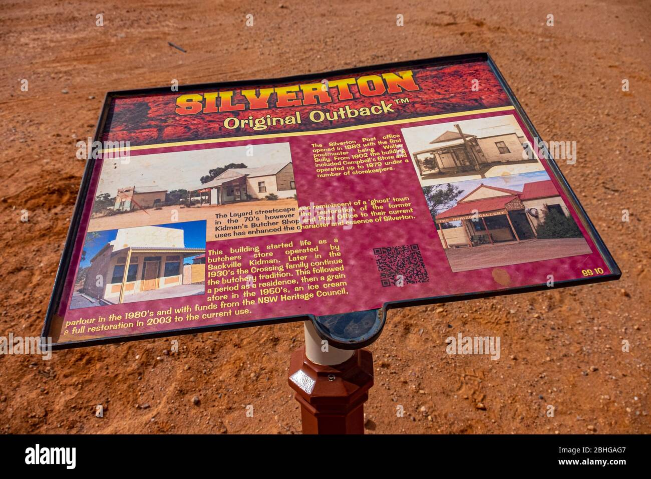 Silverton City, Broken Hill, NSW Outback, Australien. Stockfoto