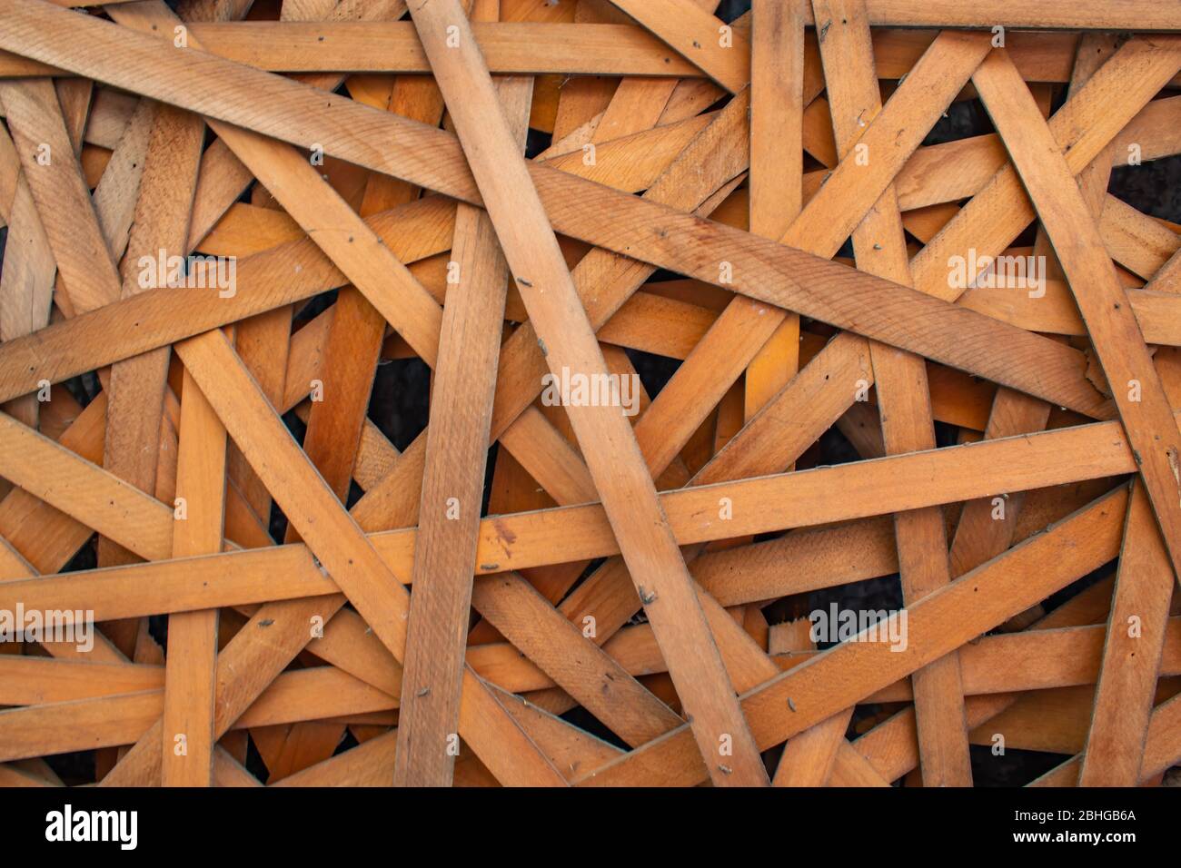 Hellbraune Holz Textur als Hintergrund verwendet Stockfoto