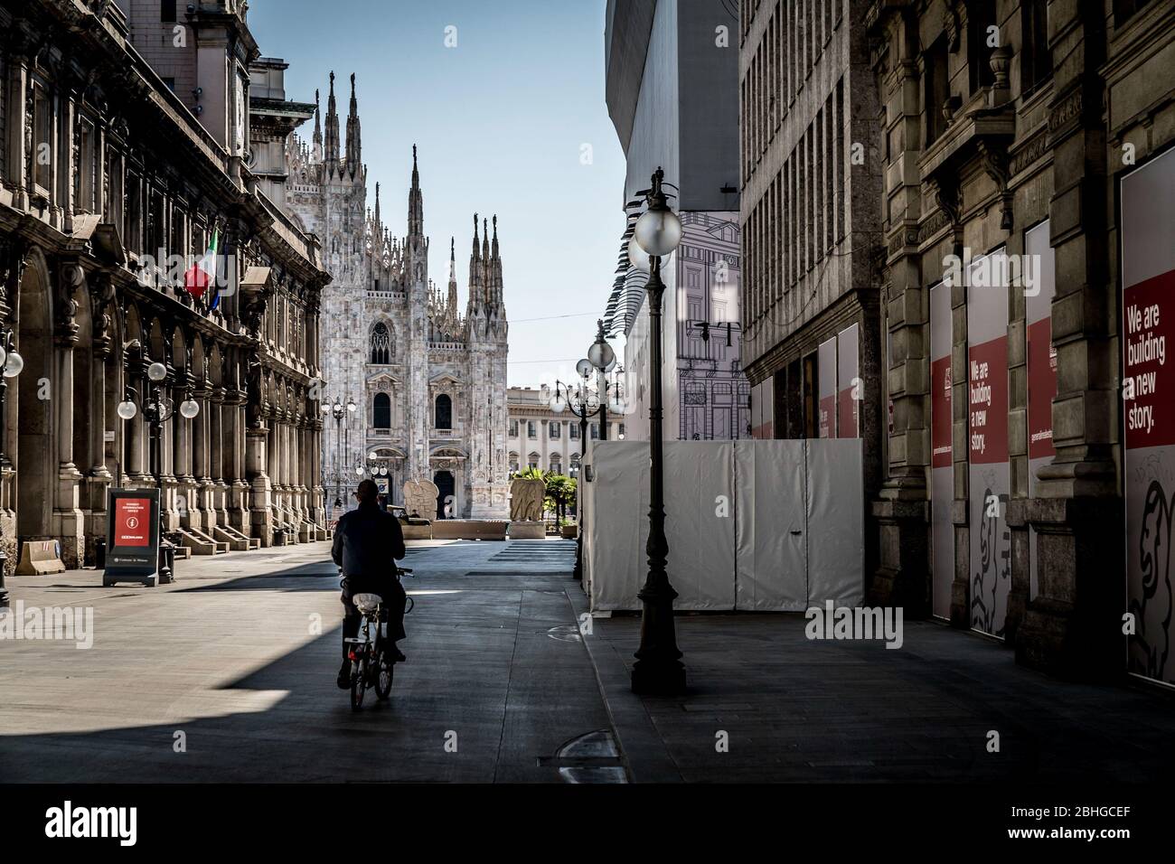 dom während der Stadt Mailand während des Coronavirus Notstands, , Mailand, Italien, 19 Apr 2020 Stockfoto