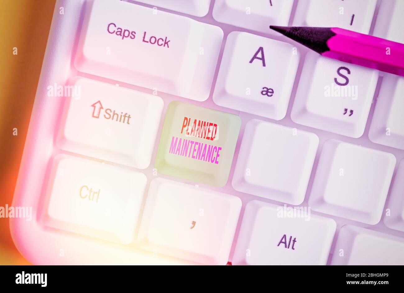 Handschrift Text geplante Wartung. Konzeptionelle Foto Check-ups durchgeführt werden, auf einer regelmäßigen Basis geplant Stockfoto