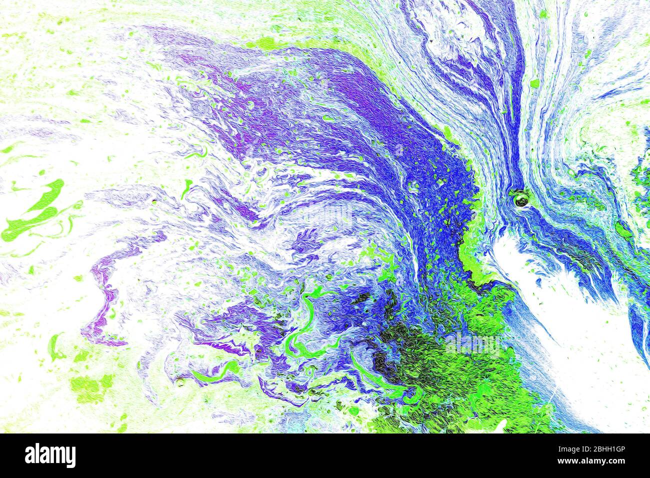 Marmoriert blau-goldenen abstrakten Hintergrund. Flüssiger Marmor Muster Stockfoto