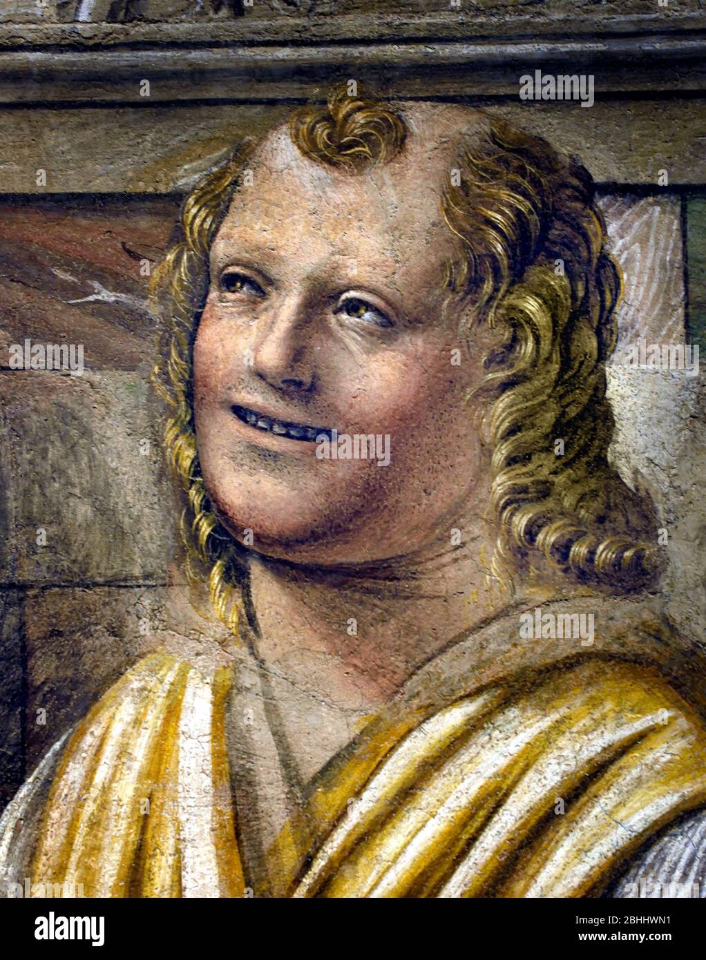 Democritus 1490 - 1492 von Donato Bramante (Donato di Pascuccio), 1444-1514 15. - 16. Jahrhundert, Italien, Italienisch. Fresko Stockfoto