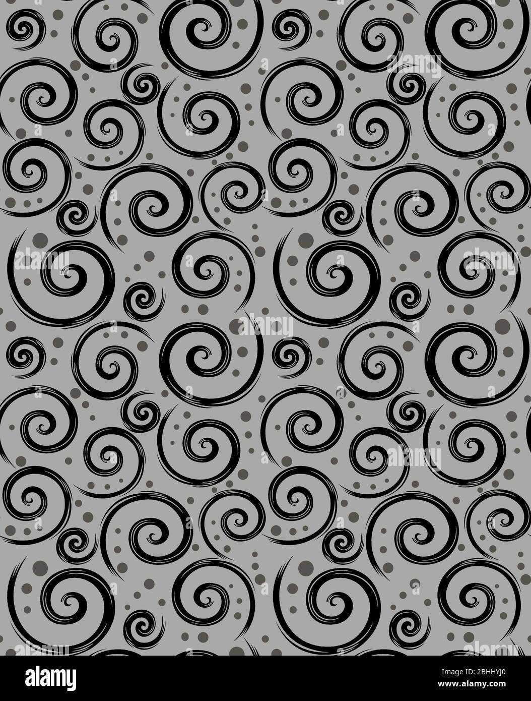 Nahtlose abstrakt schwarz grau Muster Stockfoto