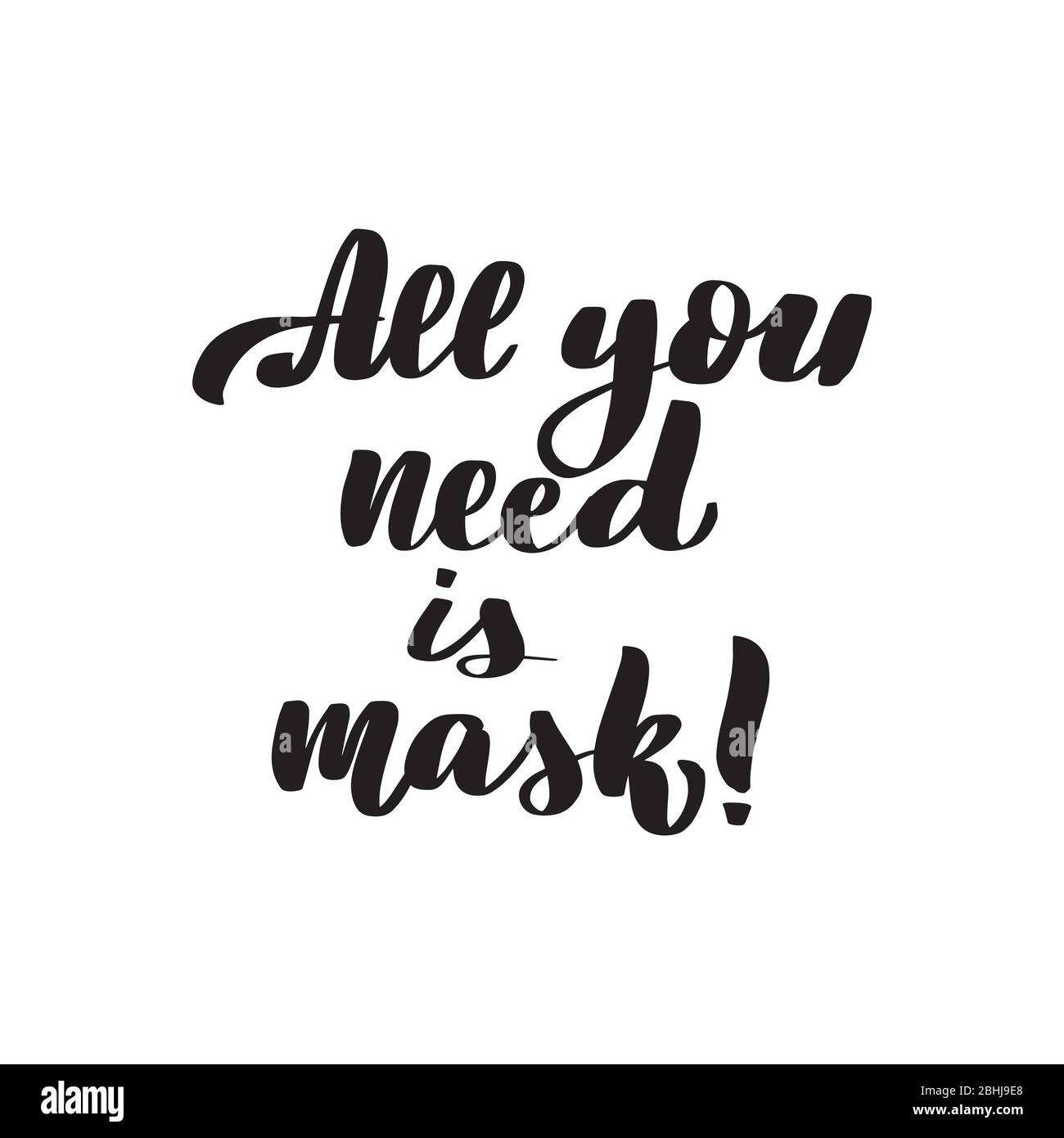 Vektor Kalligraphie Abbildung auf weißem Hintergrund. Stock Vektor