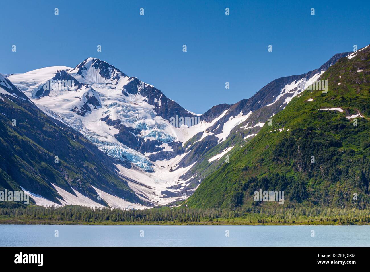 Byron Gletscher in Portage Tal, Alaska, USA Stockfoto