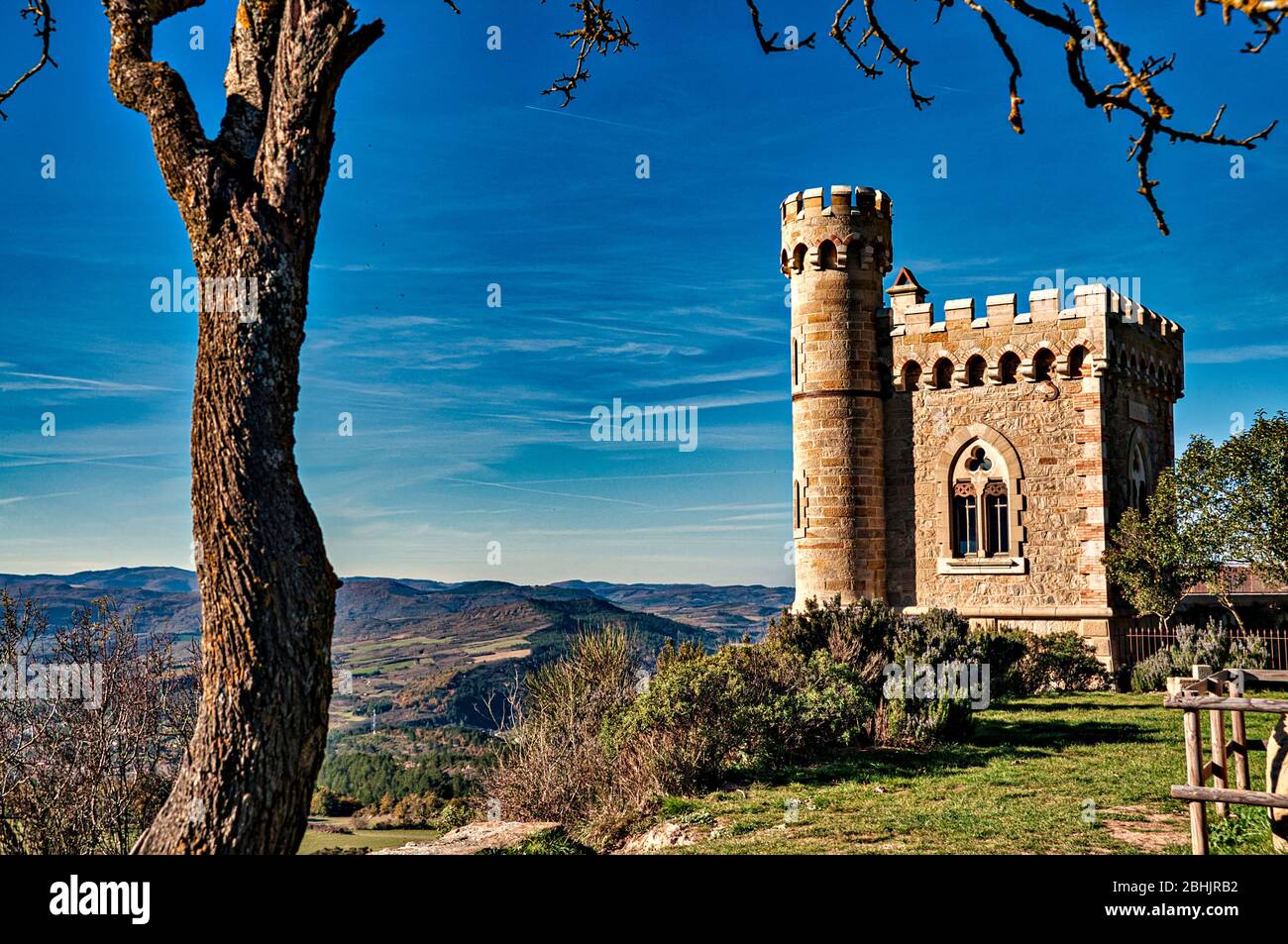 Tour Magdala in Rennes-le-Chateau, Frankreich. Stockfoto