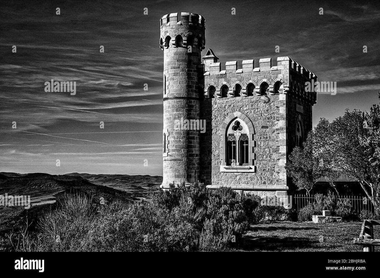 Tour Magdala in Rennes-le-Chateau, Frankreich. Stockfoto