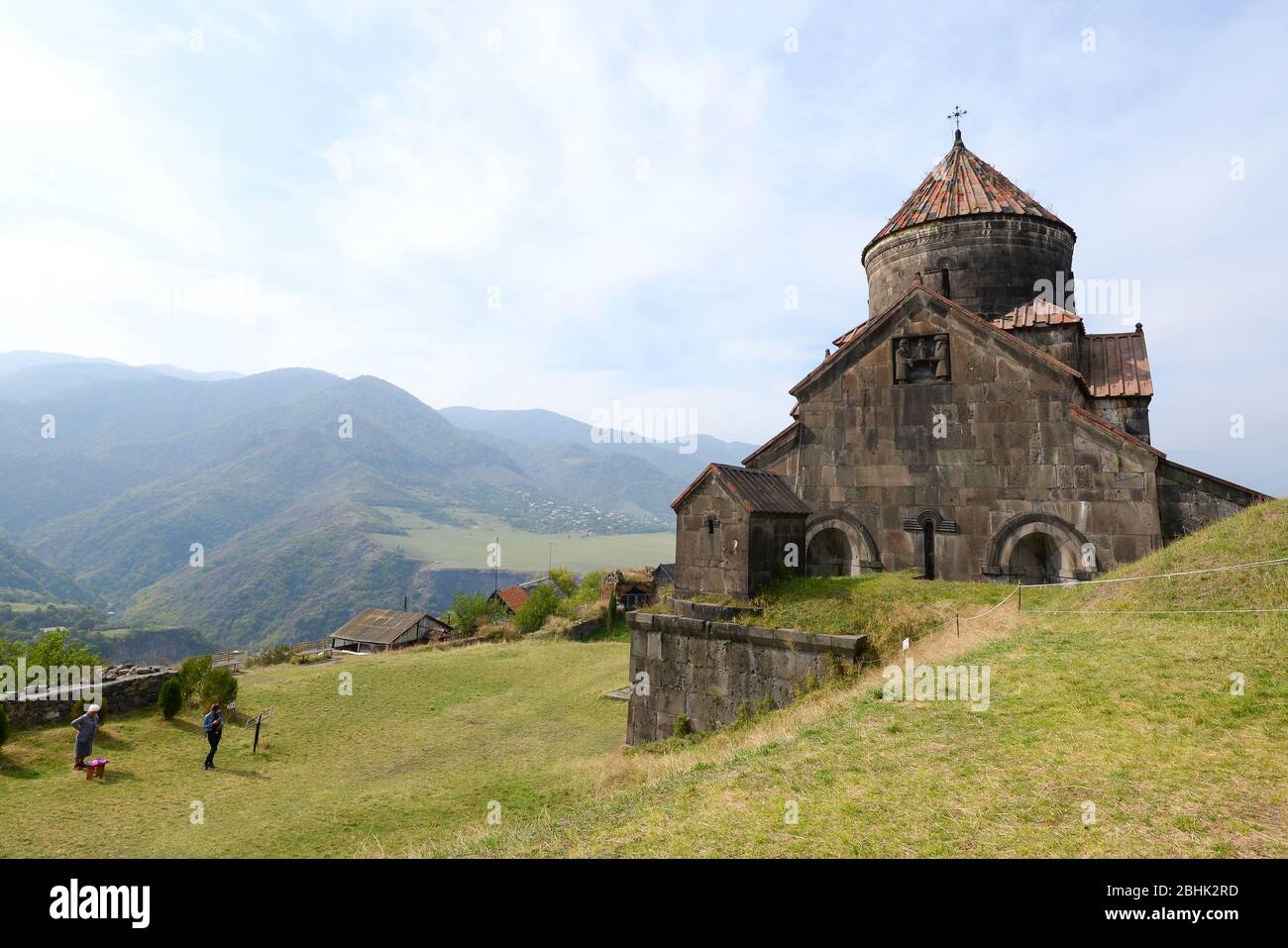 Mittelalterlicher Haghpat-Klosterkomplex (Haghpatavank). Stein gebaut religiösen Bau bekannt als Kathedrale des Heiligen Zeichens (Surp Nshan) in Armenien. Stockfoto