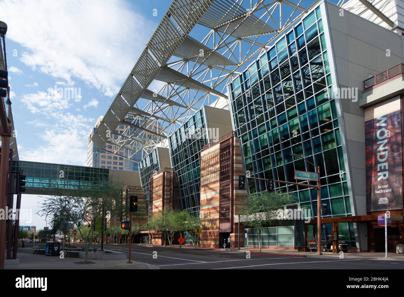 Blick auf das Phoenix Convention Center in der Innenstadt Stockfoto