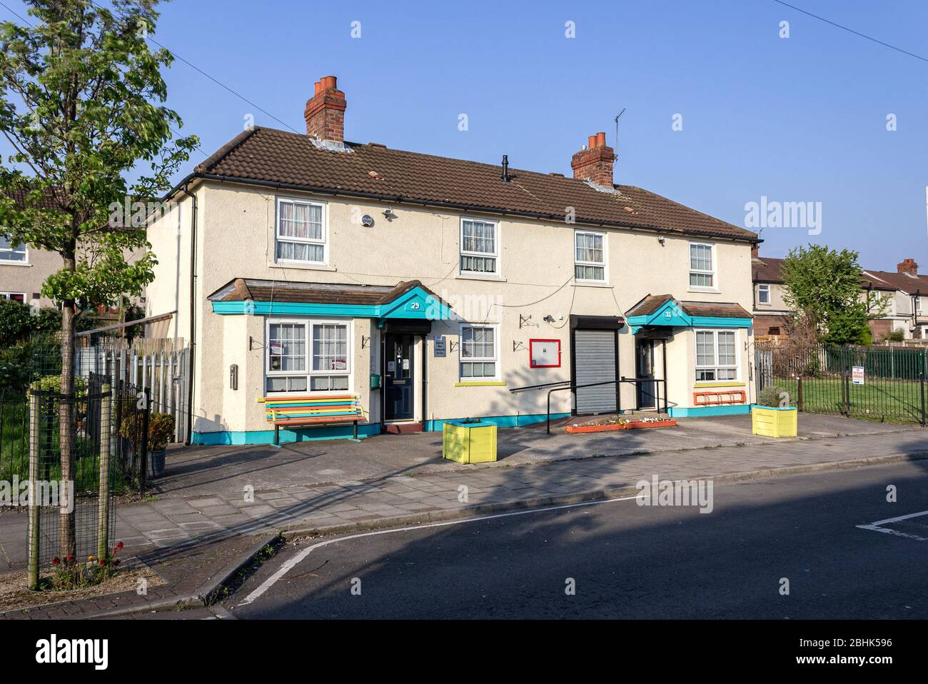 Bidston Rise Community Center, Clover Drive, Birkenhead Stockfoto