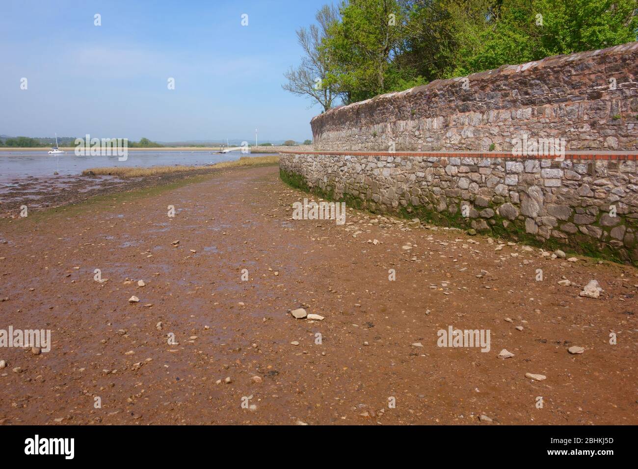 Fluss exe in Topsham, Blick mit Goat Walk, Topsham, Devon, England, UK Stockfoto