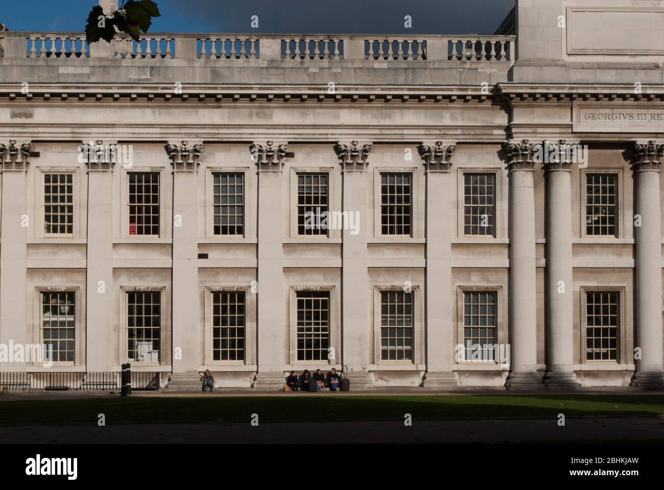 UNESCO Englische Barockarchitektur Old Royal Naval College, King William Walk, Greenwich, London SE10 9NN von Sir Christopher Wren John Vanbrugh Stockfoto