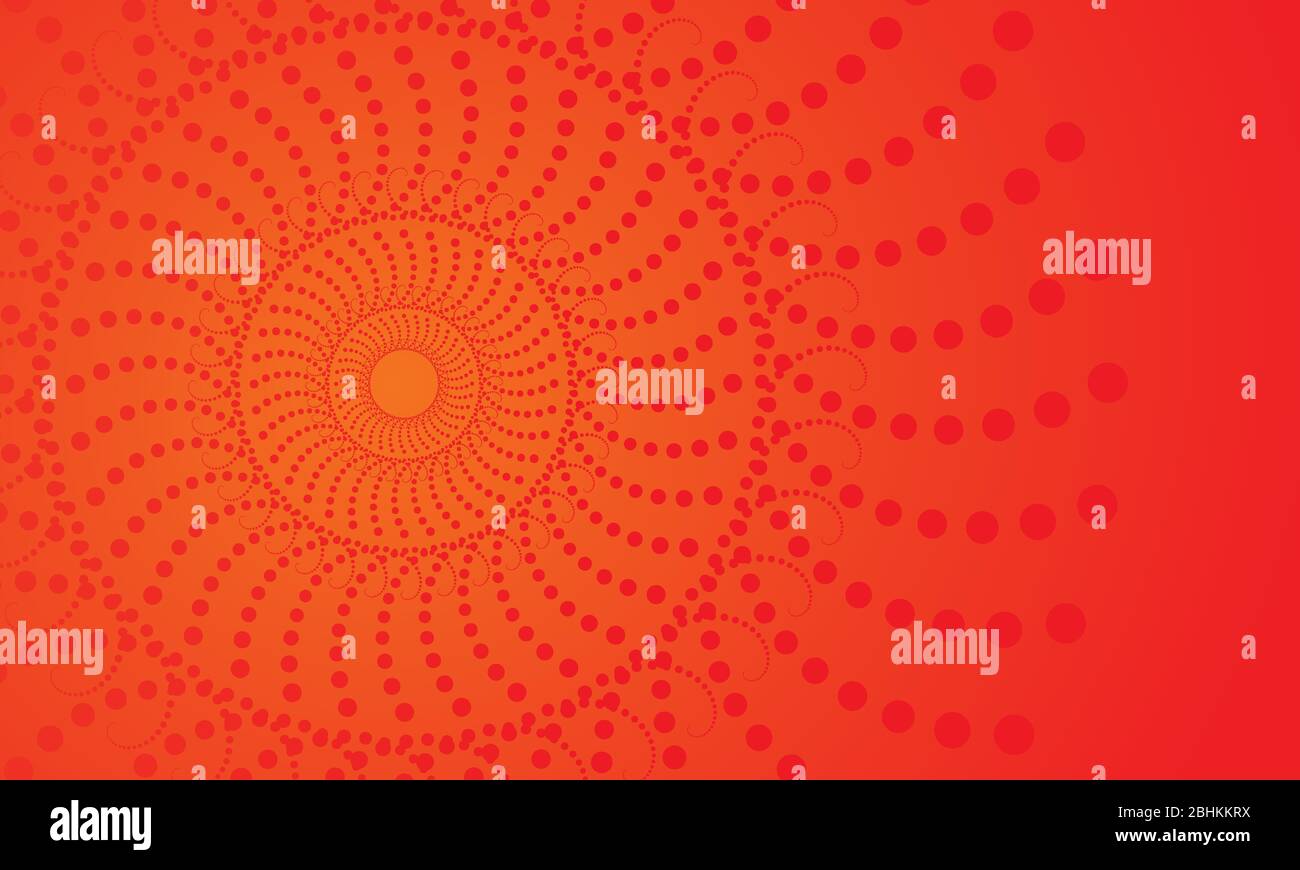 Bunte abstrakte Hintergrund mit Kreisform rot orange, Abstract orange Farbe Hintergrund Vektordatei, Fluid Hintergrundvorlage Stock Vektor