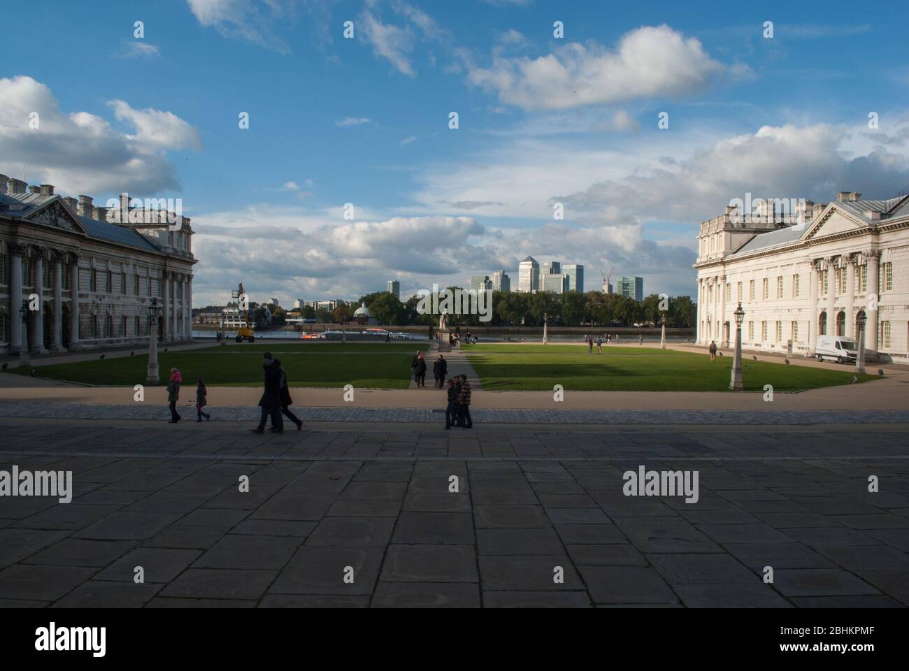 UNESCO Englische Barockarchitektur Old Royal Naval College, King William Walk, Greenwich, London SE10 9NN von Sir Christopher Wren John Vanbrugh Stockfoto