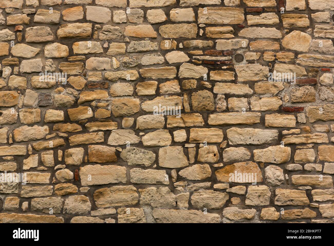 Textur der alten Steinmauer Stockfoto