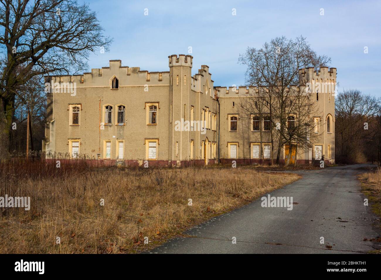 Palast der Sybil in Szczodrze bei Breslau, der Slaski Windsor genannt wurde Stockfoto