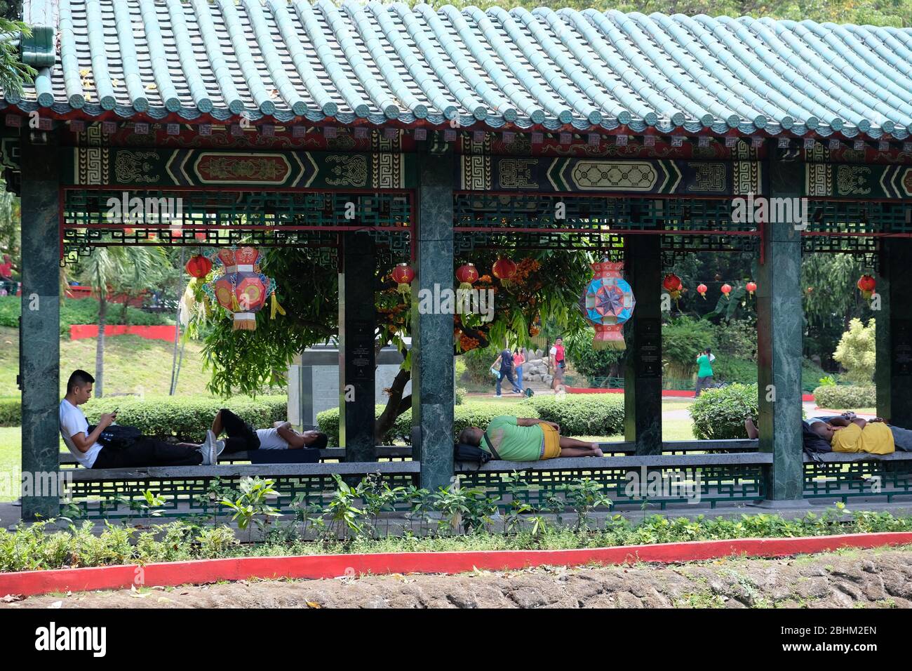 Manila Philippinen - Chinesischer Garten Stockfoto