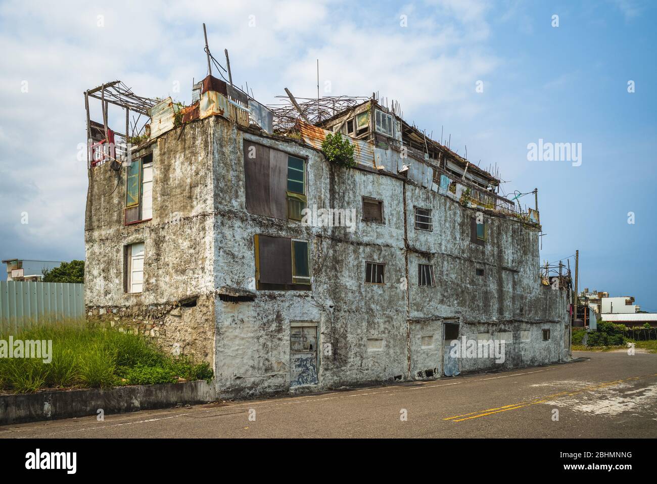 Weißes Haus, auch bekannt als Moving Castle in Taitung, Taiwan Stockfoto