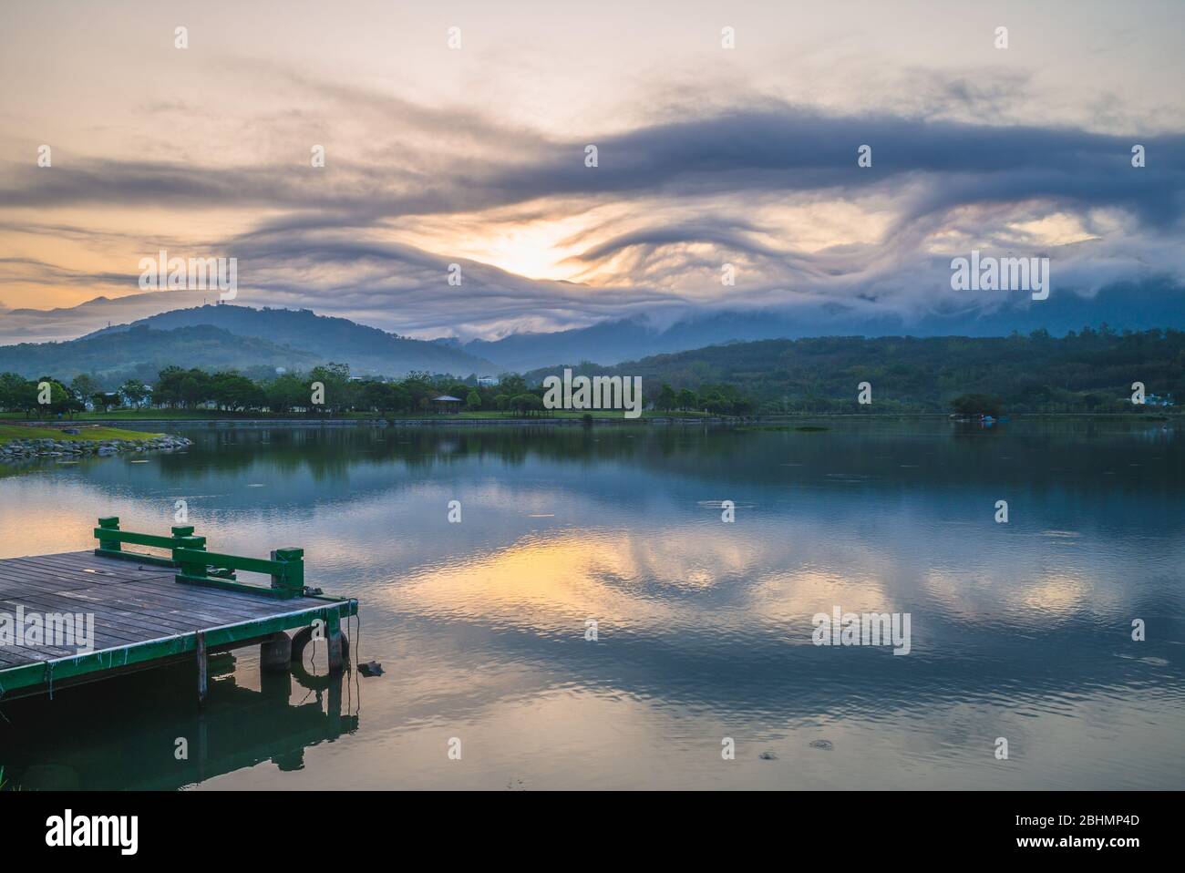 Dapo Pond, ein See in Chishang, Taitung, taiwan Stockfoto